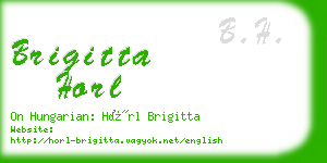 brigitta horl business card